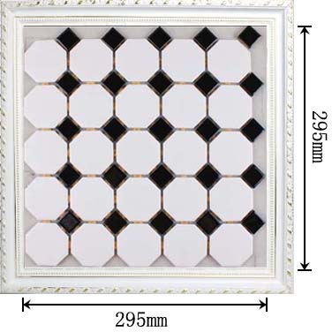 dimensions of glazed porcelain mosaic tile - hb-680