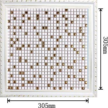 dimensions of glazed porcelain plated mirror mosaic tile - hb-m178
