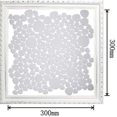 dimensions of porcelain mosaic pebble tile - aty1103