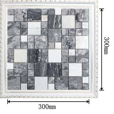 dimensions of stone glass blend mosaic glass tile - t046