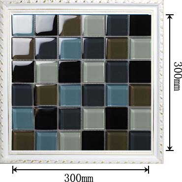 dimensions of the glass mosaic tile backsplash wall sticers 601