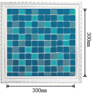 dimensions of the glass mosaic tile backsplash wall sticers -b127