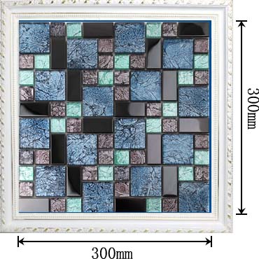 dimensions of the glass mosaic tile backsplash wall sticers - kl785
