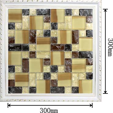 dimensions of the glass mosaic tile backsplash wall sticers -kls381