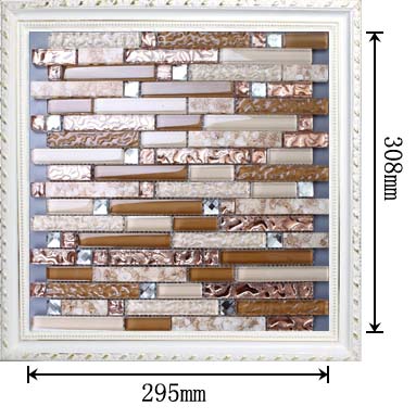 dimensions of the glass mosaic tile backsplash wall sticers ks183