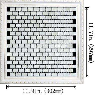 dimensions of the light weight mother of pearl tile natural white shell tiles - st054