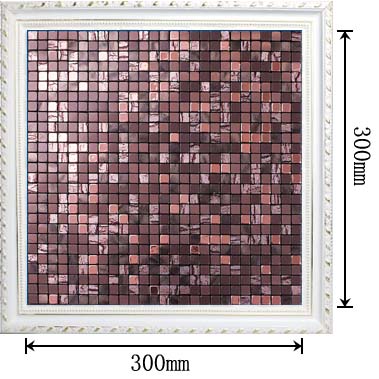 dimensions of the metallic mosaic tile aluminum panel - mx31010
