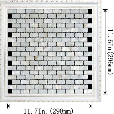 dimensions of the mother of pearl tile - st053