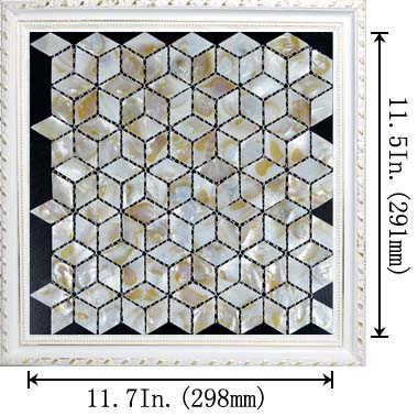 dimensions of the mother of pearl tile - st068