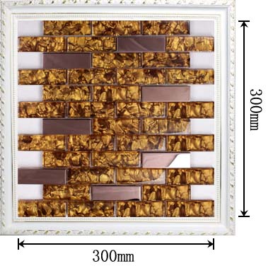 dimensions of the silver 304 stainless steel metal glass mosaic tile - sdy011