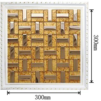 dimensions of the stainless steel metal glass mosaic tile - c37