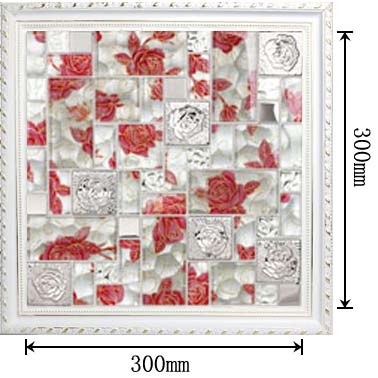 dimensions of the stainless steel metal glass blend mosaic tile - hc-138