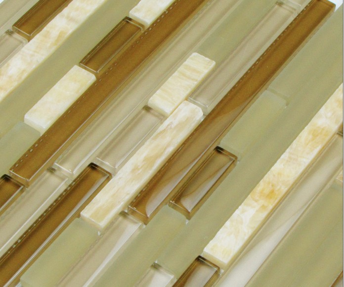 Natural marble glass mosaic tile wall stickers