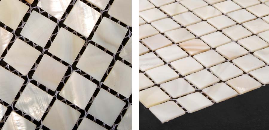 mother of pearl shell tile details - st001