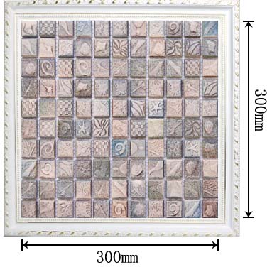 ocean pattern grey porcelain mosaic tiles - yf-mca04