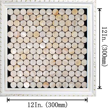 penny round mother of pearl kitchen backsplash tile - st007