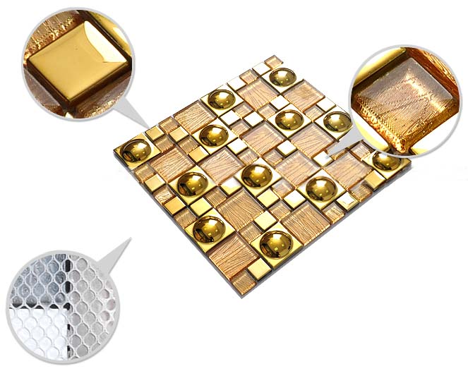 porcelain glass mosaic tile for wall stickers decoration - yg82