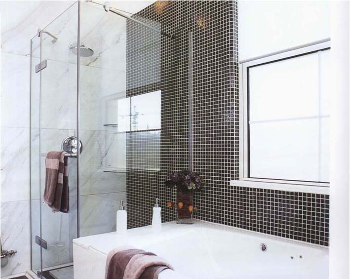porcelain tile bathroom shower wall sticker - hb-009