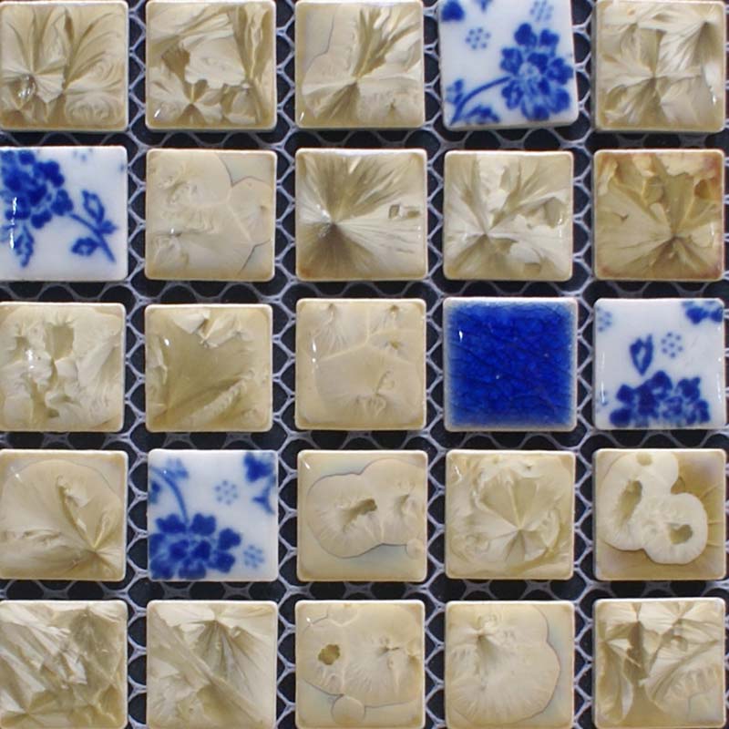 square mosaic tile kitchen backsplashes - adt81