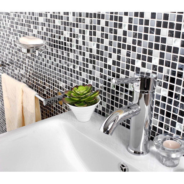 Mini Square Glass Tile For Bathroom Wall Backsplash