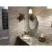 Sea Green Glass Coastal Kitchen Backsplash Beach House Style Bathroom White Stone & Resin Conch Tile