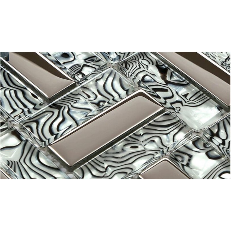 crystal glass tiles plated silver glass tile kitchen wall backsplash