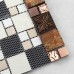 Glass tile Brown glass mosaic tiles crystal glass tile kitchen backsplash wall tiles Porcelain 1390