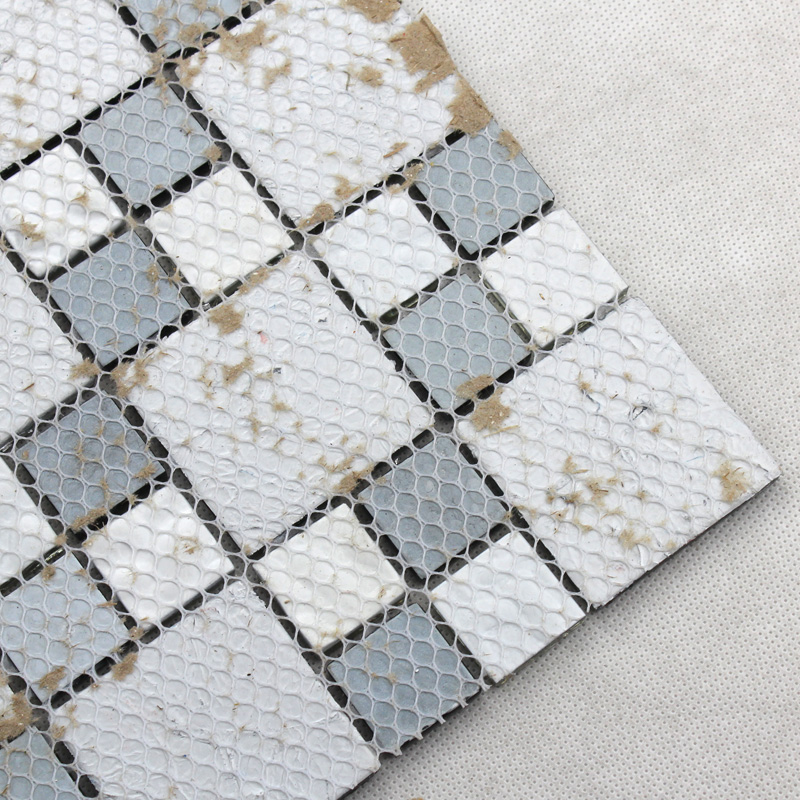 Glass Mosaic Tiles melted Crack Crystal Backsplash Tile Bathroom Wall