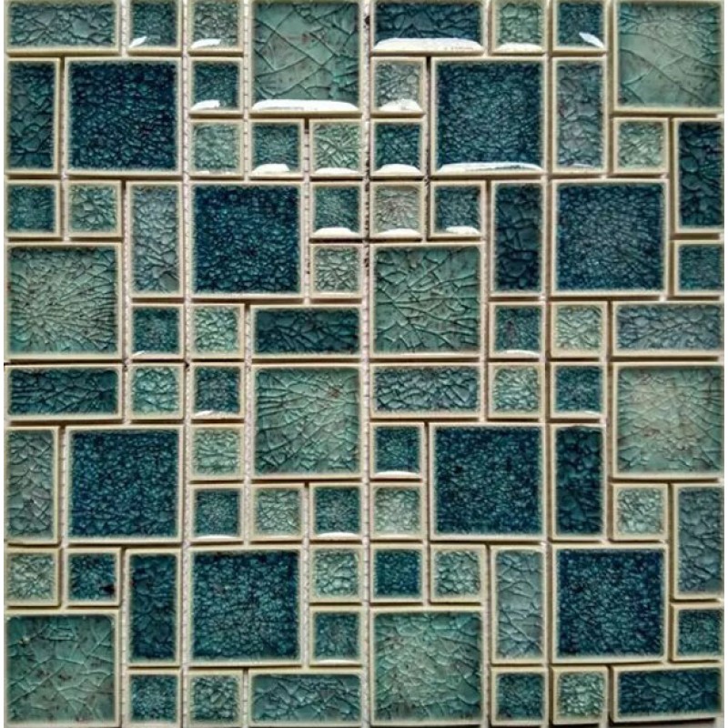 Crackle Glass Mosaic Wall Tile