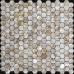 Mother of Pearl Shell Tile Backsplash Hexagon Fresh Water Seashell Mosaic Bathroom Sticker ST064