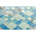 green crackle glass mosaic tile kitchen backsplash wall bathroom shower resin glass tile conch designs decor KLGT114