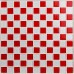 Glass Mosaic Tile Sheet Kitchen Backsplash Red and White Crystal Mosaic Bathroom Wall Tiles