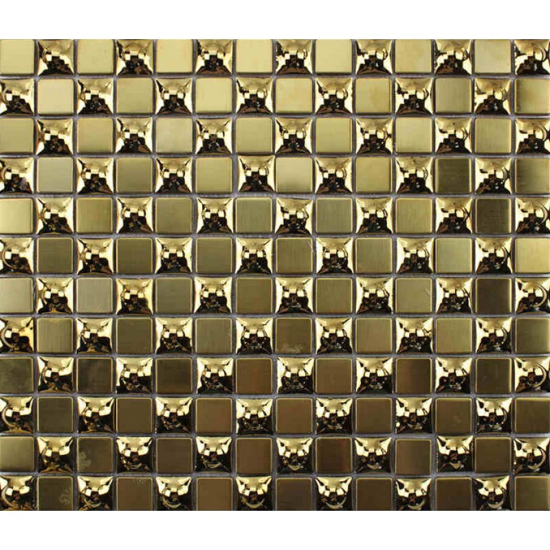 Bathroom Mirror Kl gold 304 stainless steel mosaic tile metal coating glass tile Bathroom Mirror Kl gold 304 stainless steel mosaic tile metal coating glass tile