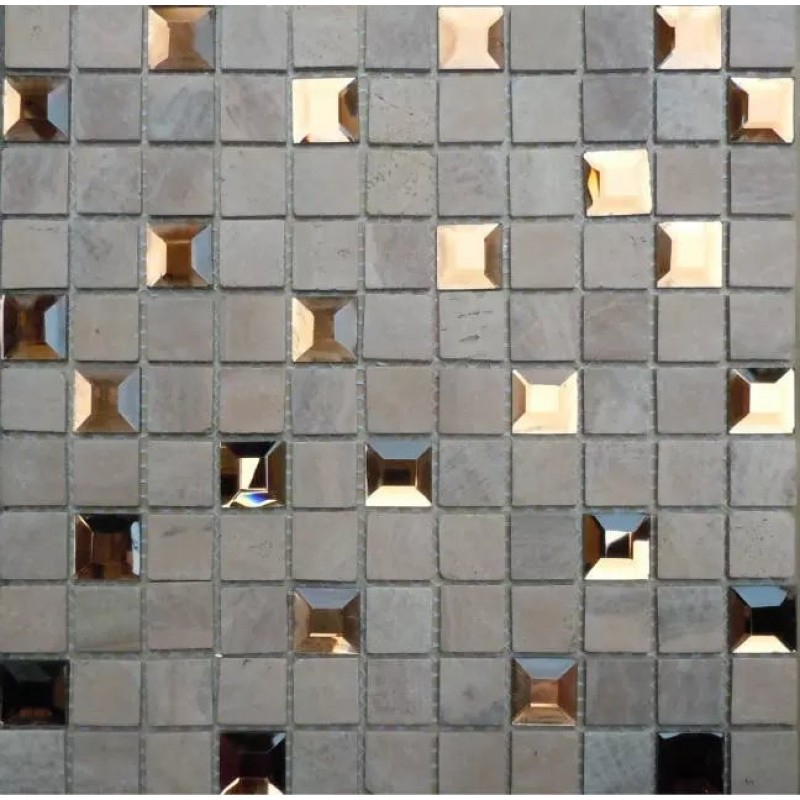Marble Stone Glass Diamond Tile