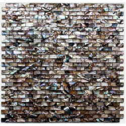 Mother of Pearl Tile Iridescent Seamless Subway Shell Mosaic