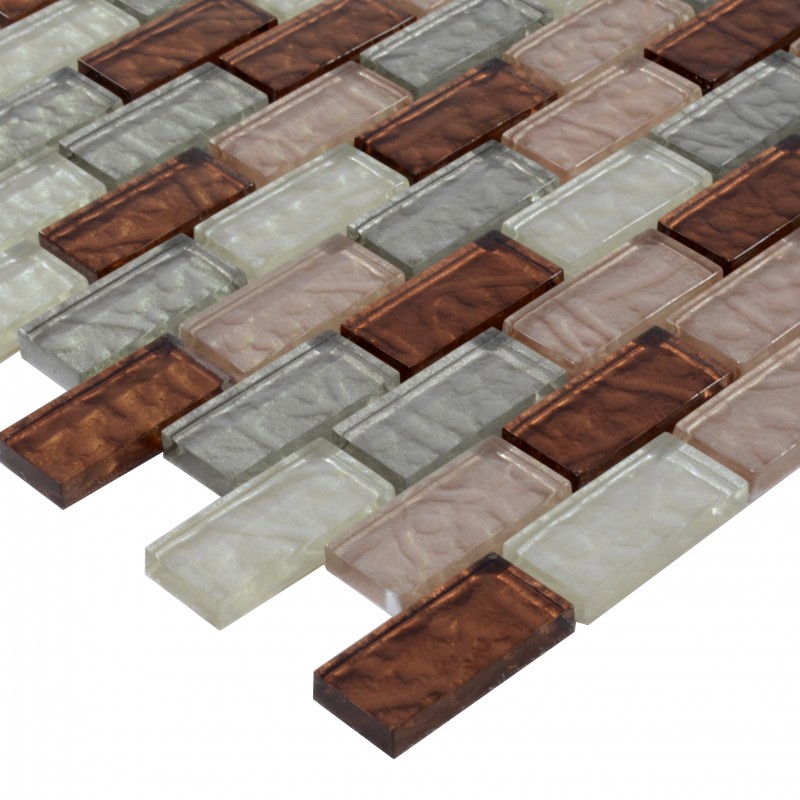 rectangular subway tile backsplash