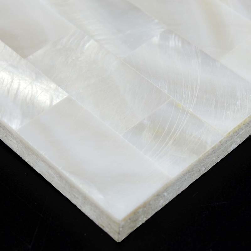 Wholesale Mother of Pearl Mosaic Tile with Porcelain Base Subway Shell