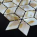 Mother of Pearl Tile Backsplash Mesh White Shell Mosaic Diamond Seashell Tiles Kitchen Wall Design