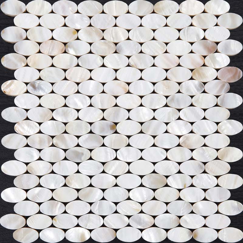 Mother of Pearl Tile Mirror Backsplash Liner Wall