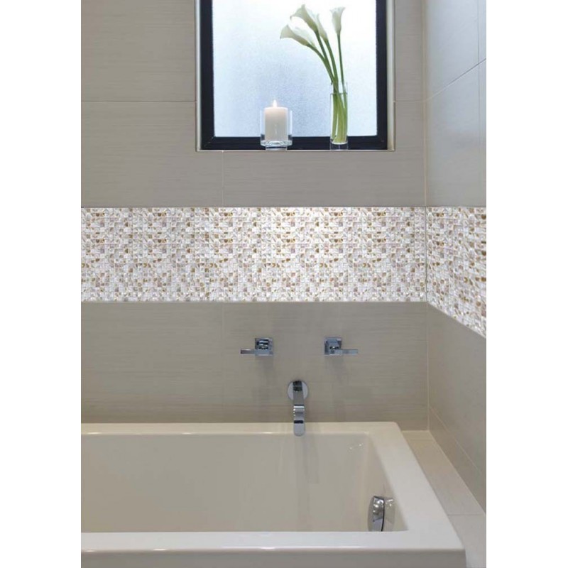 Mother of Pearl Shell Mosaic Tile Shower Liner Wall Bath ...