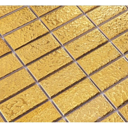 Ceramic Pool Tile Mosaic Gold Wall Fireplace Decor 1 X 2 Brick Tiles