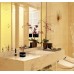 Gold Porcelain Tiles Bathroom Wall Backsplash Glaze Ceramic Small Tile Squares Mosaic Designs GPM062