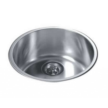 Whole Round Kitchen Sink Top Mount Single Bowl 304 Stainless Round Kitchen Sink Top Mount Single Bowl 304 Stainless Steel 18 10 Chrome Nickel