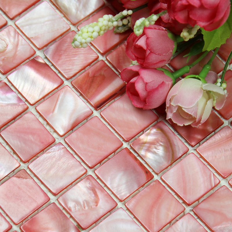 shell tiles 100 pink seashell mosaic mother of pearl tiles kitchen