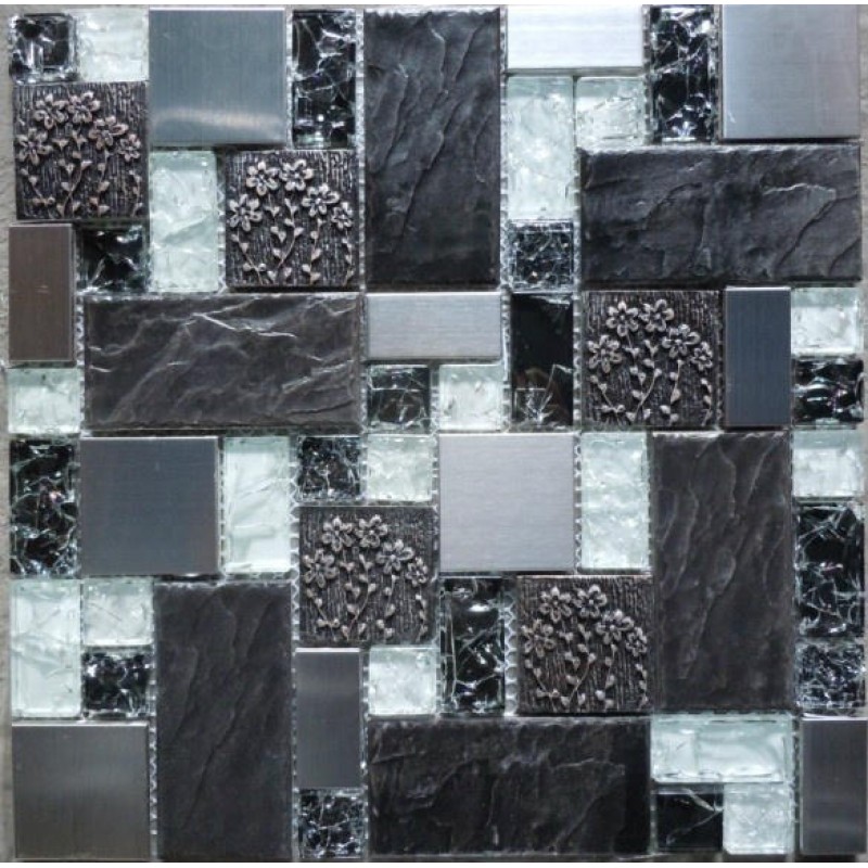 Sample High Quality Glass Mosaic Wall Tiles-Kitchen/Bathroom #J28 