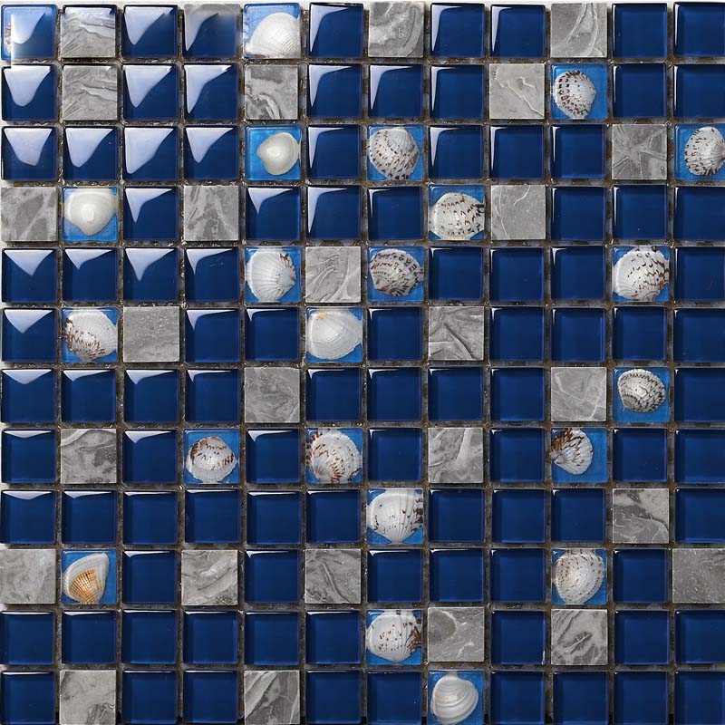 tile mosaic tiles glass backsplash marble stone shell gray dark bedroom bathroom kitchen resin stickers crystal sheet glossy floor metal