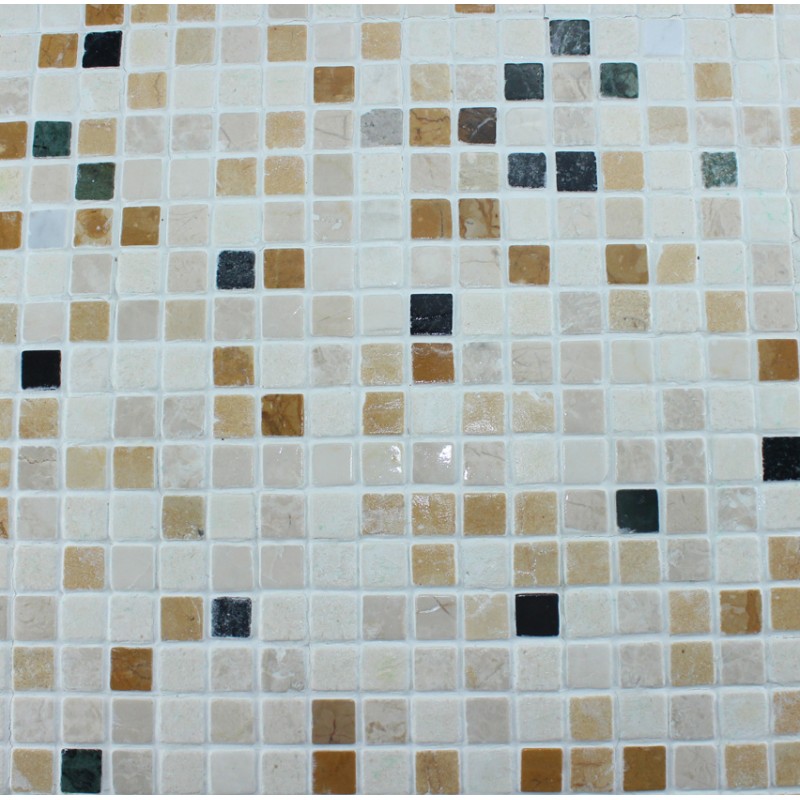 Stone Mosaic Tile Square Patterns Bathroom Wall Marble Kitchen