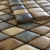 Porcelain Mosaic Floor Tiles Pattern Multi-Colored Shower Tile Art Bathroom Tiles for Wall Backsplas