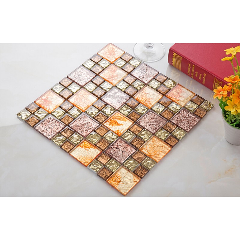 Crystal Gl Mosaic Tile Plated Art Design Wall Hall Crystal Gl Mosaic Tile Plated