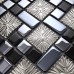 metal coating mosaic tiles art design glass tile bedroom kitchen washroom hall backsplashes KQYT171